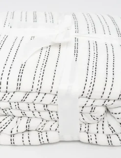 Textured Striped Blanket