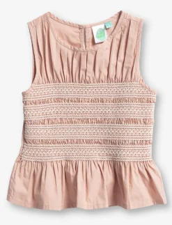 Textured Tank Top with Ruffled Hem