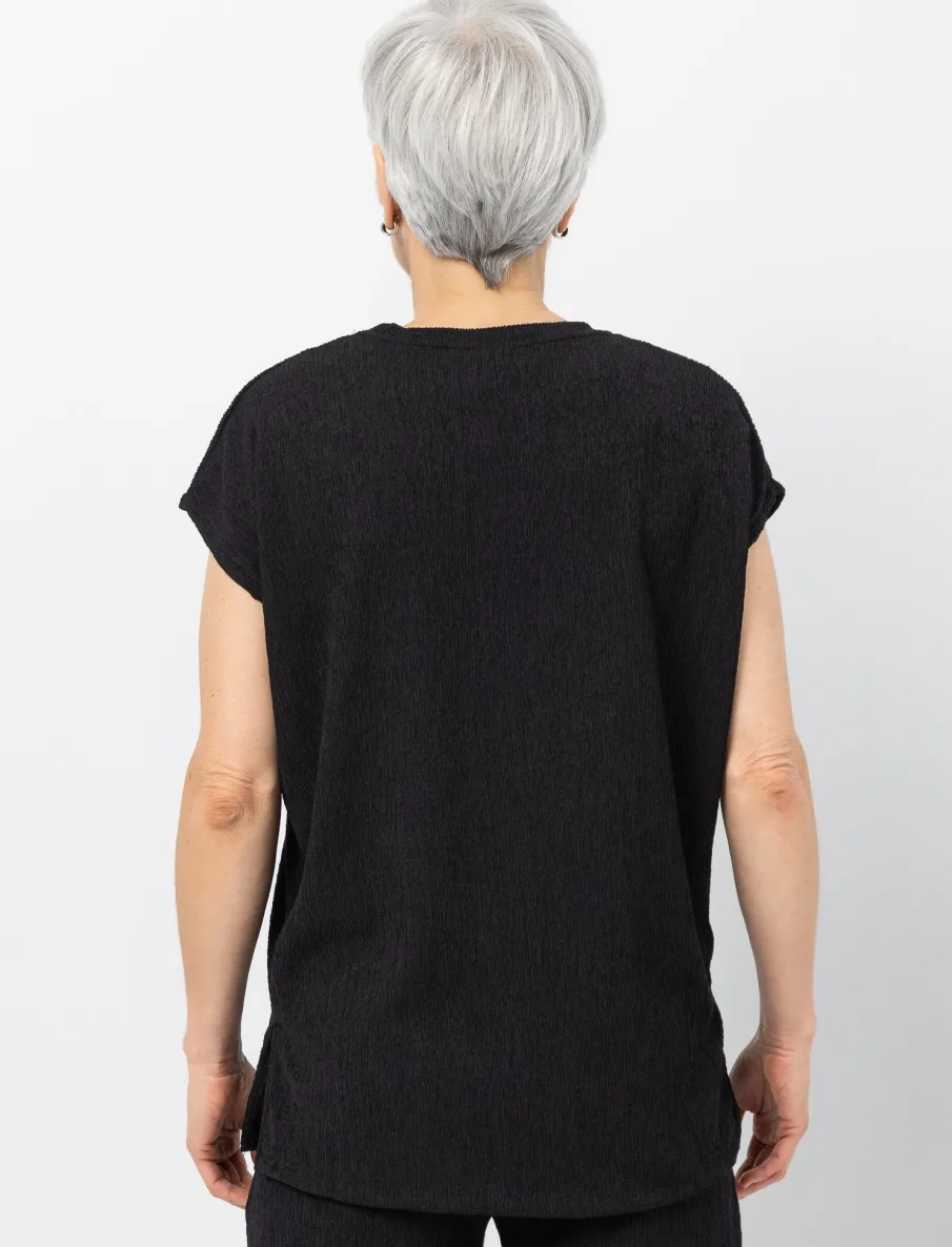 Textured T-shirt