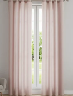 Textured Tulle Curtain Panel