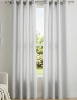 Textured Tulle Curtain Panel