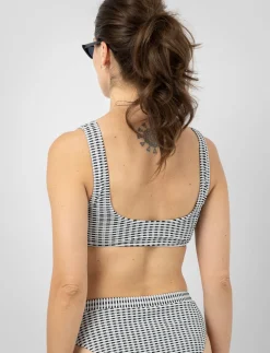 Textured Wide-strap Bikini Top