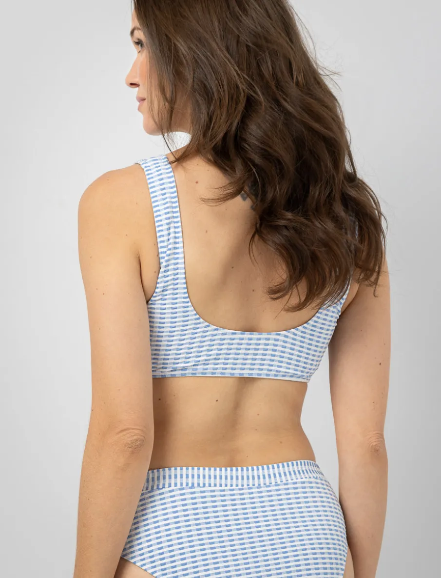 Textured Wide-strap Bikini Top