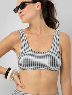 Textured Wide-strap Bikini Top