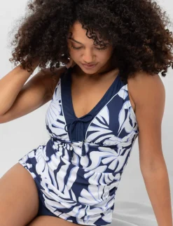 Tie-front Tankini Top
