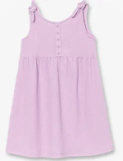 Tie-strap Textured Dress