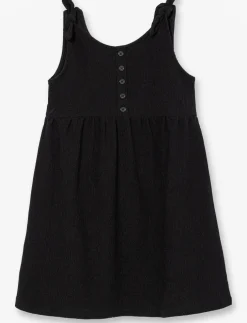Tie-strap Textured Dress