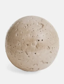 Travertine-look Decorative Ball