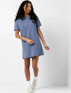 T-shirt Dress with LA Embroidery