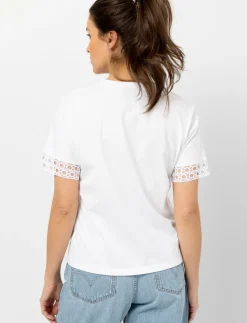 T-Shirt with English Embroidery