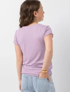 T-shirt with Lettuce Hem