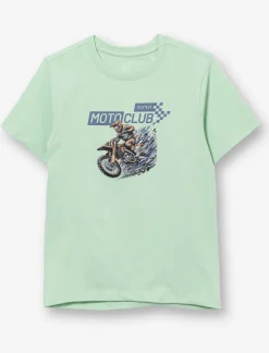 T-shirt with Printed Detail