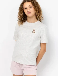 T-shirt with puppy print - girls