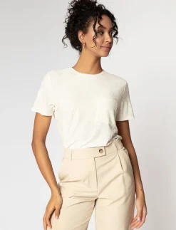 T-shirt with Textured Pattern