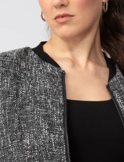 Tweed Bomber Jacket