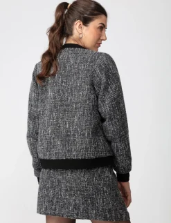Tweed Bomber Jacket