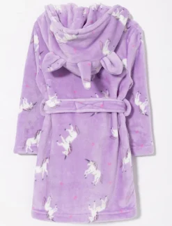 Unicorn Plush Bathrobe - Little Girl