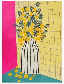 Vase and Flowers Canvas Print