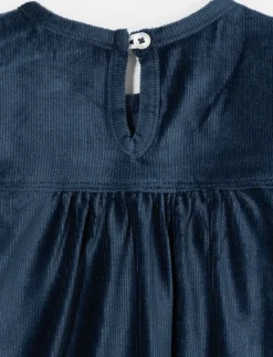 Velvet Dress with Tights and Headband - Little Girl