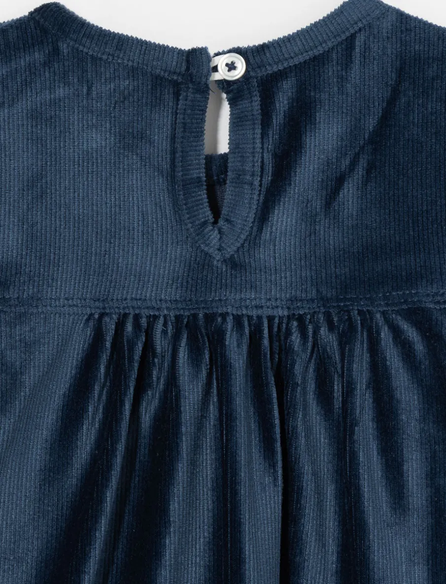 Velvet Dress with Tights and Headband - Little Girl