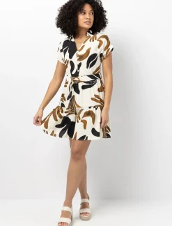 V-neck Dress with Belt