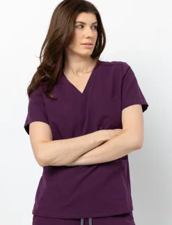 V-neck Scrub Top