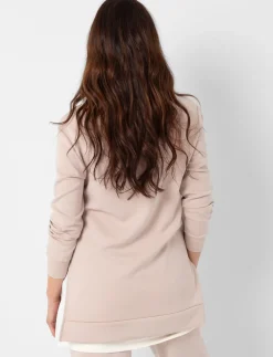 V-Neck Sweater with Side Slits