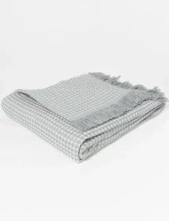 Waffle-textured Throw