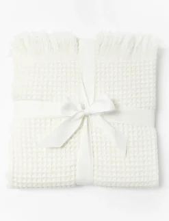 Waffle-textured Throw