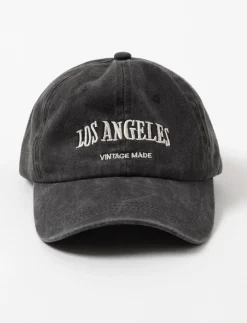 Washed Cap with Los Angeles Embroidery