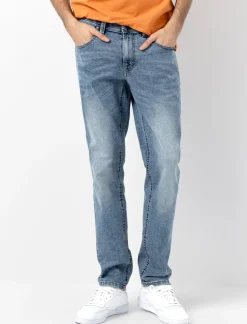 Washed Slim Leg Jeans