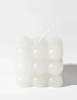 White Bubble Candle