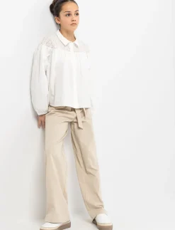 Wide leg trousers