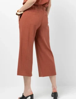 Wide-leg Capri Pants