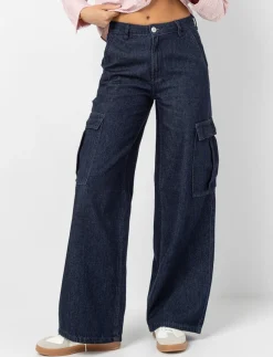 Wide-leg Cargo Jeans
