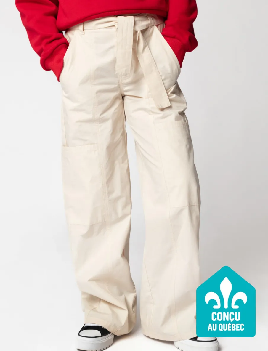 Wide-leg Cargo Pants