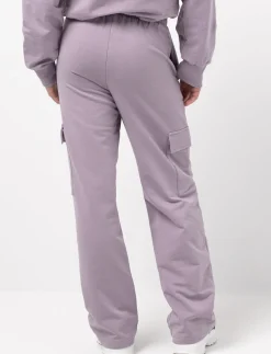 Wide-leg Fleece Cargo Pants