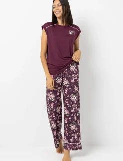 Wide-leg Floral PJ Pants