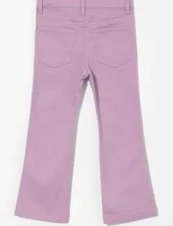 Wide-leg Jeans with Bow Embroidery - Little Girl