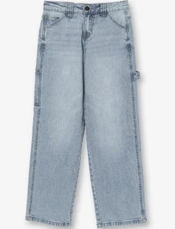 Wide-leg Jeans with Elastic Waistband
