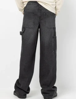 Wide-leg Jeans with Elastic Waistband