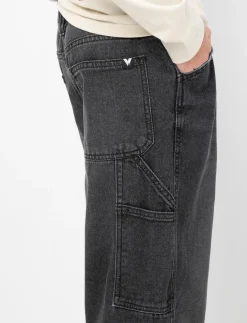 Wide-leg Jeans with Elastic Waistband