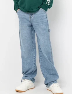 Wide-leg Jeans with Elastic Waistband