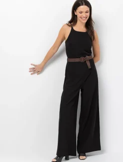Wide-leg Jumpsuit with Belt
