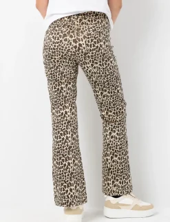 Wide-leg Leopard Print Pants