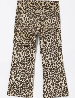 Wide-leg Leopard Print Pants - Little Girl