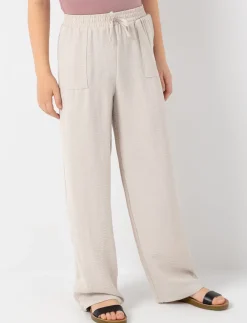 Wide-leg Pants with Elastic Waistband