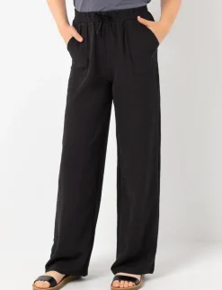 Wide-leg Pants with Elastic Waistband