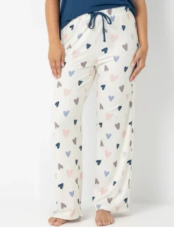 Wide-leg Printed PJ pants
