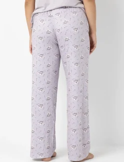 Wide-leg Printed PJ pants